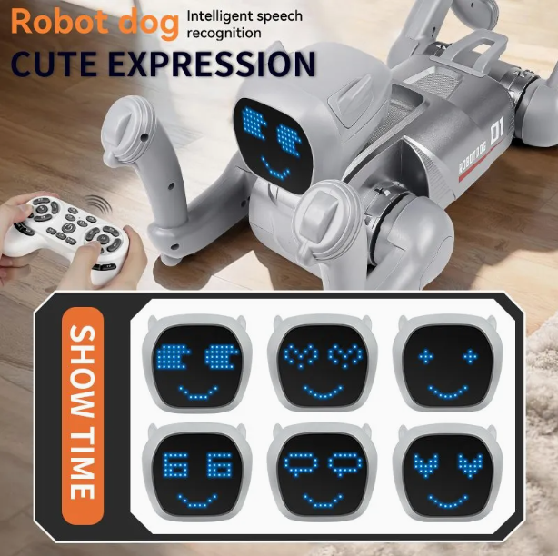 AI Smart Robot Dog Toy with App Control, Voice Interaction & Music – Interactive RC Robot for Kids & Adult