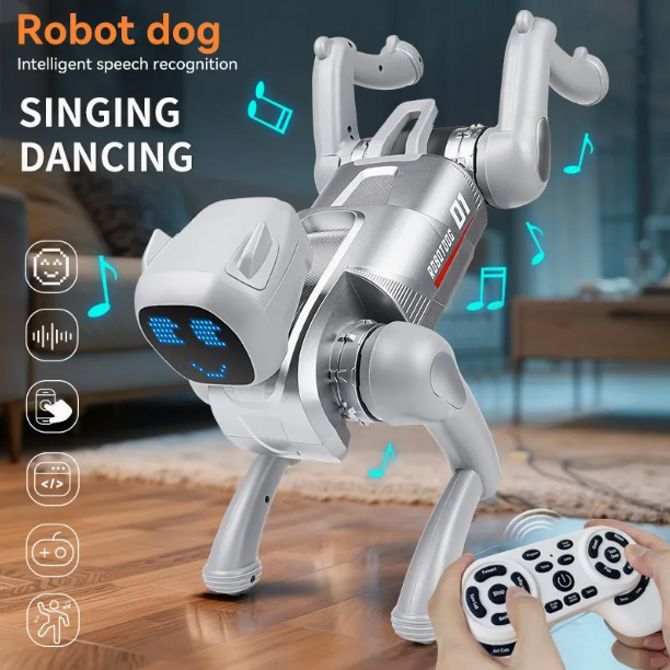 AI Smart Robot Dog Toy with App Control, Voice Interaction & Music – Interactive RC Robot for Kids & Adult