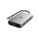 HP USB‑C 9‑in‑1 Multiport Hub (9V555AA) – 4K HDMI, VGA, Ethernet, SD/TF, USB‑A & USB‑C Ports (Silver)