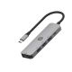 HP USB‑C 5‑in‑1 Hub (9V553AA) – Dual USB‑C & USB‑A, HDMI 4K, SD/TF Reader (Grey)